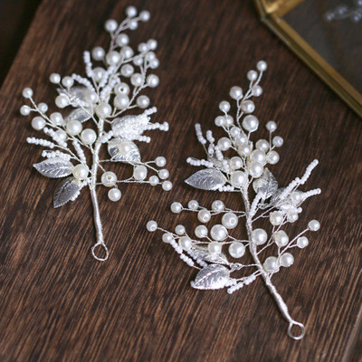 Bridal Hair Accessories Pearl Crystal Hair Clips Wedding Party Evening